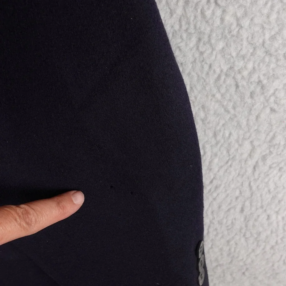 Brooks Brothers Mens‎ 41R Pure Cashmere Sport Coat Blazer Navy Blue Made in USA